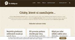 Desktop Screenshot of e-citaty.cz