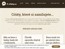 Tablet Screenshot of e-citaty.cz